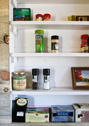 pantry between the studs